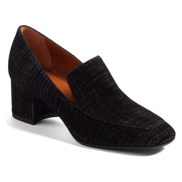 Aquatalia Jilianne Devoure Anthracite Black Suede Textured Pumps 7.5 NIB $395 - Picture 2 of 8